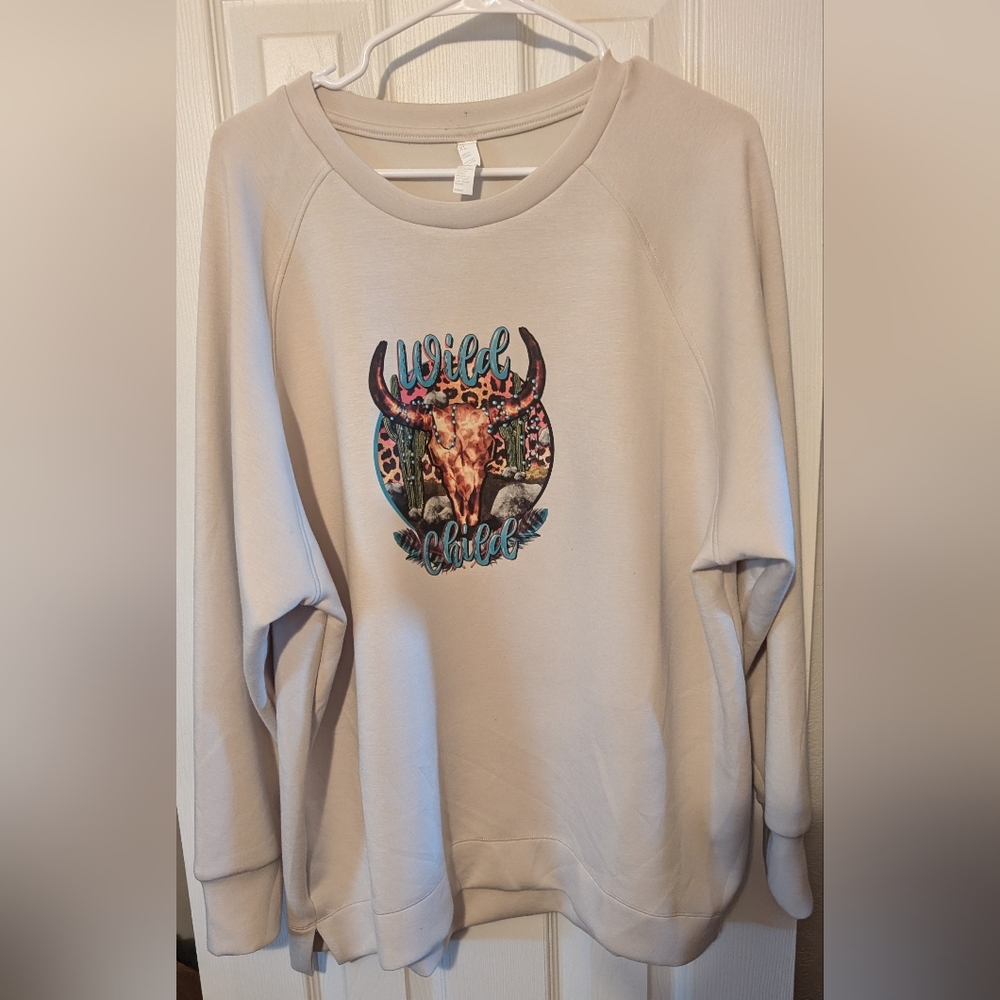 Zella XL Cream Sweatshirt